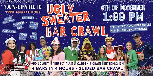11th Annual KSSC Ugly Sweater Bar Crawl (12\/6\/25)