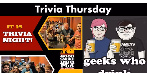 Geeks Who Drink Trivia Night!