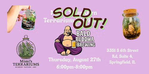 Make Your Own Terrarium Workshop at Bald Buddha Brewing Company