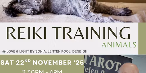 Usui Animal Reiki Training Certification at Love & Light by Sonia