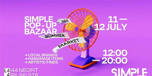 SIMPLE Pop-up Bazaar @ L44 | 11-12 July