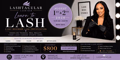 2-DAY BEGINNER EYELASH EXTENSION TRAINING