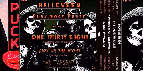 HALLOWEEN PUNK ROCK PARTY at PUCK