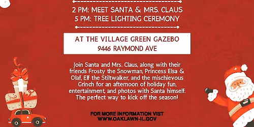 Santa on the Green Coming To Town!
