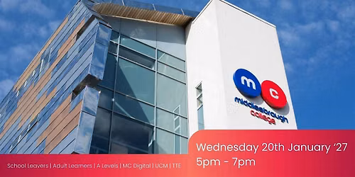 20th January Open Event | Middlesbrough College & TTE