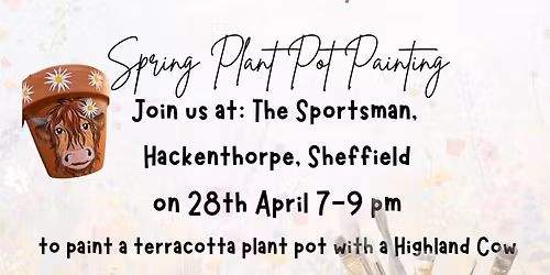 spring plant pots painting 