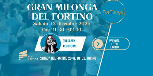 Gran Milonga del Fortino, Tdj Gabry Ceccherini, 13 dicembre 2025