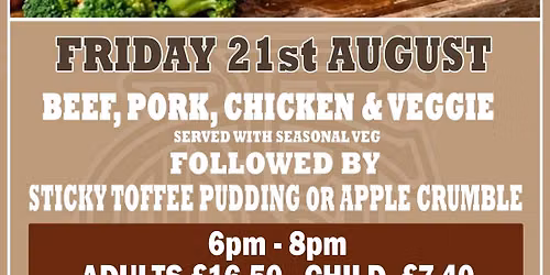 Carvery & Puds - SOLD OUT
