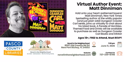 Virtual Author Talk with Matt Dinniman