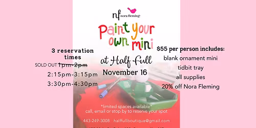 Nora Fleming Paint Your Own Mini