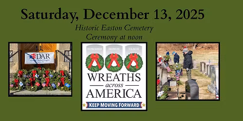 Wreaths Across America 2025, Historic Easton Cemetery