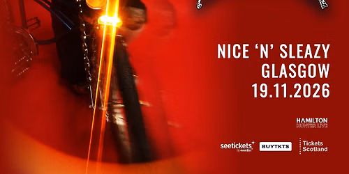 GVLLOW - 19th November 2026 - Nice 'N' Sleazy, Glasgow