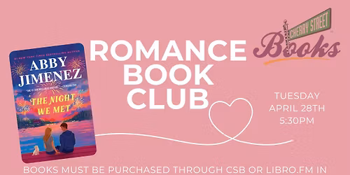 Romance Book Club: Discussing ~ The Night We Met
