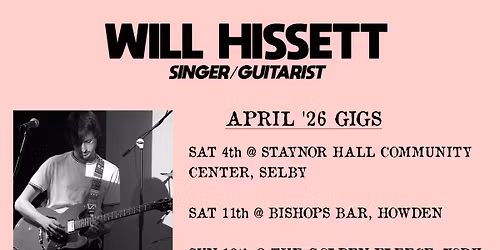 Live Music | Will Hissett | Deer House