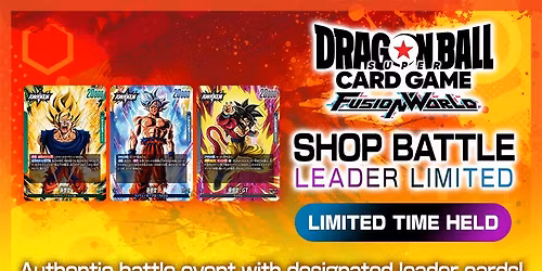 Dragon Ball Card Game Fusion World SHOP BATTLE [LEADER LIMITED: Saiyan]