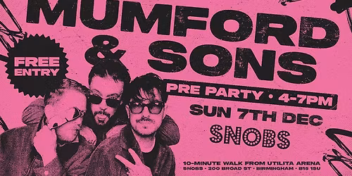 MUMFORD & SONS GIG PREPARTY! 7th  Dec