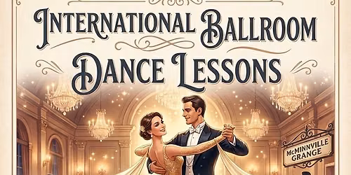 International Ballroom Dance Lessons with Tanya & Serge every Saturday at 3:30 pm