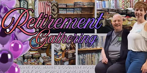 Retirement Gathering for MARIE'S COUNTRY ROSE: Marie & Stana