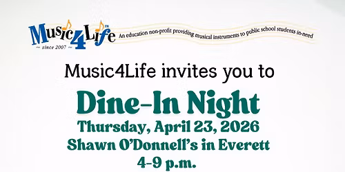 Music4Life Dine-in featuring The Stumbling Fiddler