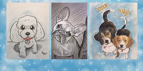 Holiday Pet Caricatures - Saturday 12\/6 at Clayton