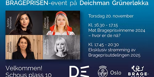 Brageprisen til folket p\u00e5 Deichman Gr\u00fcnerl\u00f8kka!