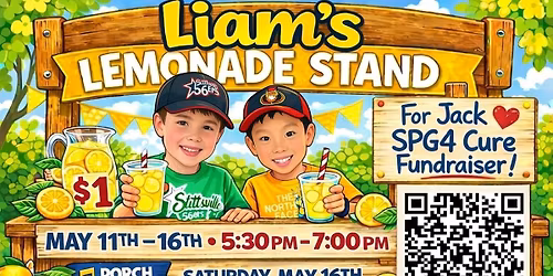 Liam\u2019s Lemonade Stand & Porch Concert 2026