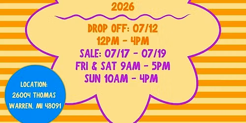 IHD GARAGE SALE 2026