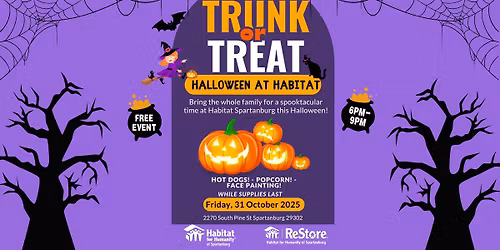 Halloween at Habitat: Trunk or Treat! \ud83c\udf83
