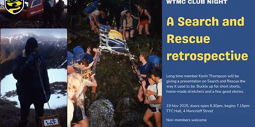 A Search and Rescue retrospective | WTMC Club night