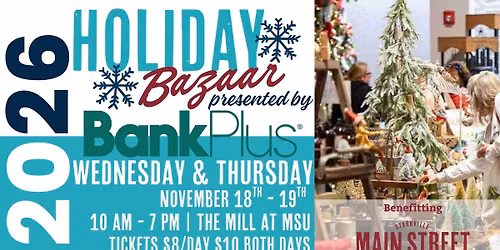 Holiday Bazaar presented by BankPlus