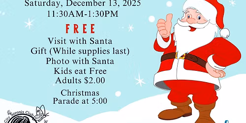 Lunch with Santa - Sat Dec 13th