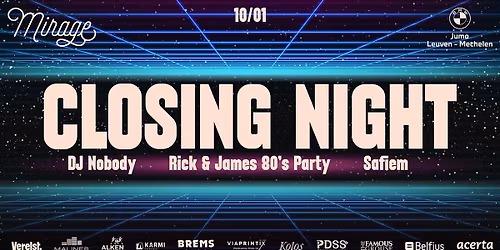 Closing Night | Rick & James 80's Party | Safiem | DJ Nobody