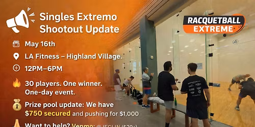 Singles Extremo Racquetball Shootout 