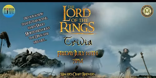 Lord of the Rings Trivia at Maker's Craft Brewery