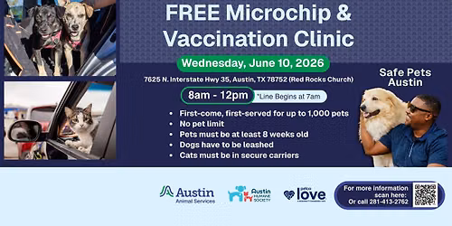 FREE Microchip & Vaccination Clinic