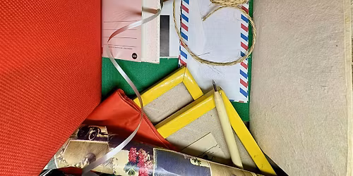 Handmade Gifts Making \u2013 notebooks, postcards and framed collage