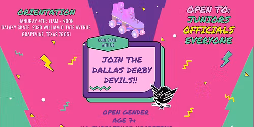 Underworld 2026 New Beginnings Skater, Juniors & Officials Orientation