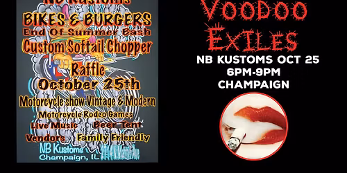 NB Kustoms\/Needle Brush Studio - Bikes & Burgers - Champaign