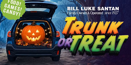 \ud83c\udf83\ud83d\ude97 TRUNK OR TREAT AT BILL LUKE SANTAN! \ud83c\udf6c\ud83d\udc7b