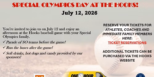 Special Olympics Day at the Hooks!