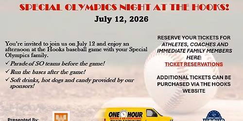 Special Olympics Day at the Hooks!