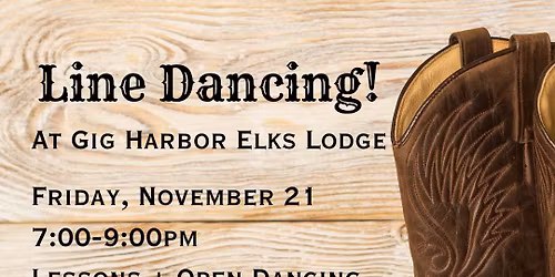 Line Dancing at Gig Harbor Elks Lodge!