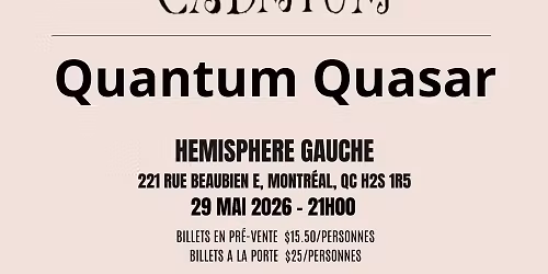 H\u00e9misph\u00e8re Gauche _ Eternal Mourning & CADMIUM & Quantum Quasar