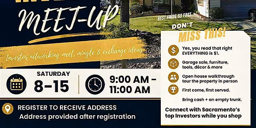 SACRAMENTO REAL ESTATE INVESTOR NETWORK MEET UP