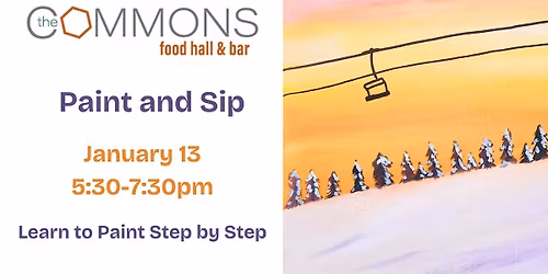 Paint and Sip at The Commons