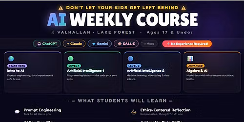 AI Weekly Course Preview Session (Ages 17 & Under)