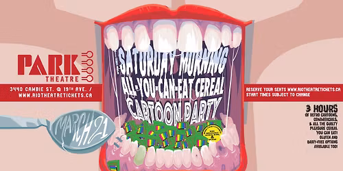 The Saturday Morning All-You-Can-Eat Cereal Cartoon Party! at the Rio Theatre