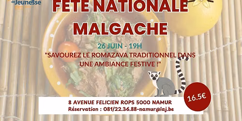 Repas Malgache \u00e0 l'Auberge