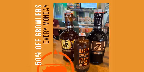 50% Off Growlers! 
