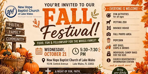 New Hope Fall Festival \ud83c\udf41\ud83c\udf42